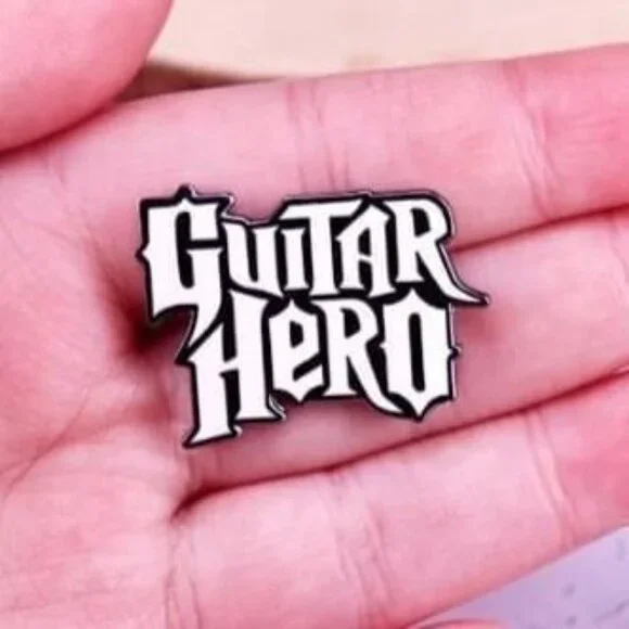 Retro Guitar Hero Nostalgia Enamel Pin - Activision Harmonix Collectible - Picture 2 of 4